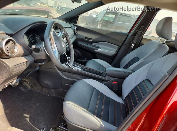 3N1CP5DV2RL484123 2024 NISSAN KICKS Red Widok wnętrza z przodu