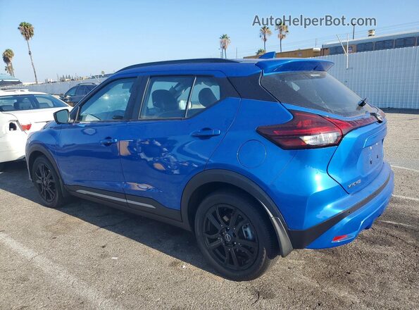 3N1CP5DV2RL494831 2024 NISSAN KICKS Blue Trasero izquierdo