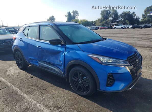 3N1CP5DV2RL494831 2024 NISSAN KICKS Blue Delantero derecho