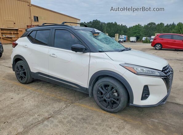 3N1CP5DV3RL491730 2024 NISSAN KICKS Белый Передняя правая четверть