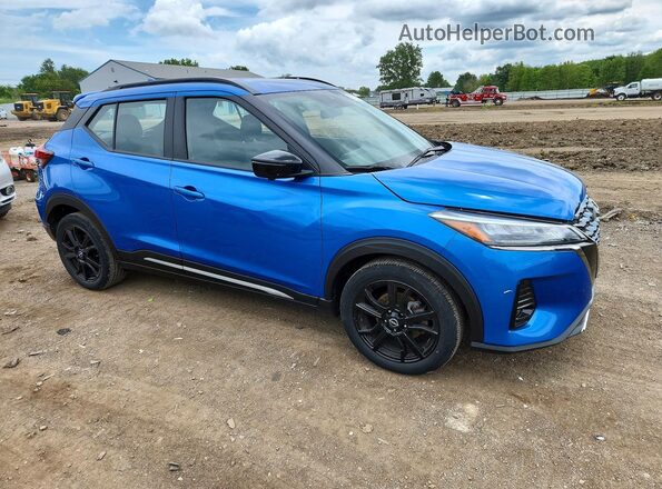 3N1CP5DV3RL536276 2024 NISSAN KICKS Blue Передня права чверть
