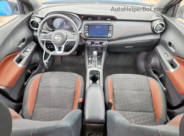 3N1CP5DV3RL536276 2024 NISSAN KICKS Blue Вид панелі приладів