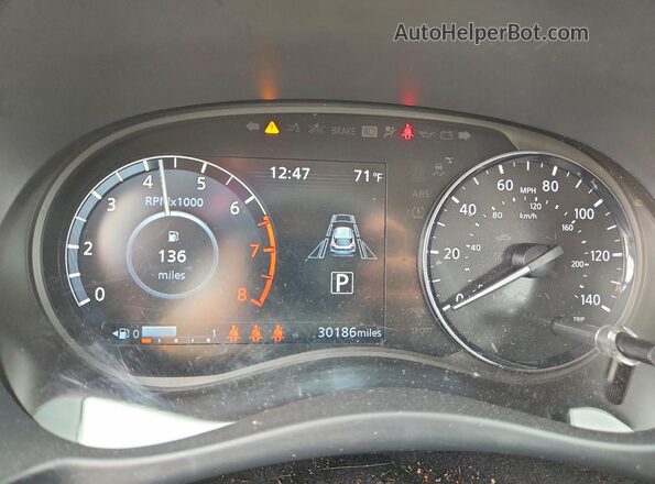 3N1CP5DV3RL536276 2024 NISSAN KICKS Blue Вид щитка приладів