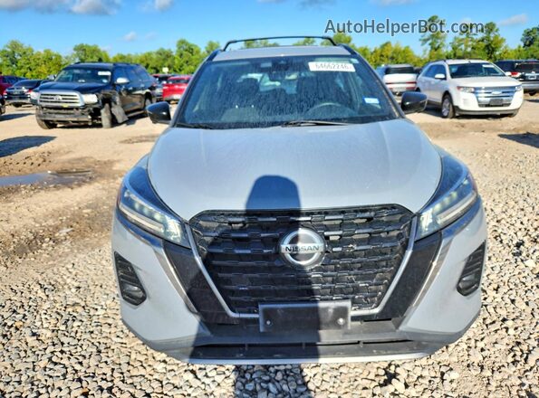 3N1CP5DV4ML490384 2021 NISSAN KICKS Silver Դիմացի տեսք