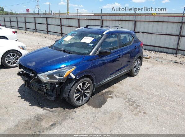 3N1CP5DV5LL525237 2020 NISSAN KICKS Blue Передня ліва чверть
