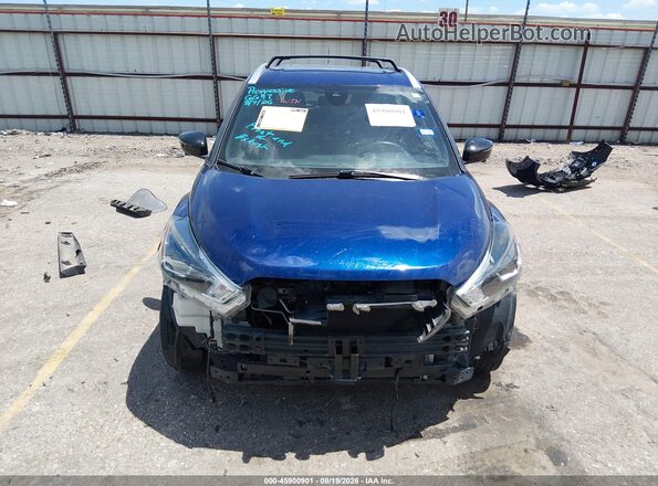 3N1CP5DV5LL525237 2020 NISSAN KICKS Blue Вид спереду