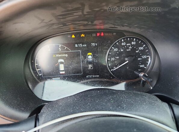 3N1CP5DV5ML535235 2021 NISSAN KICKS Gray Instrument cluster view