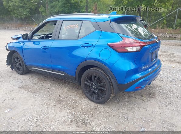 3N1CP5DV6ML553503 2021 NISSAN KICKS Blue Rear left