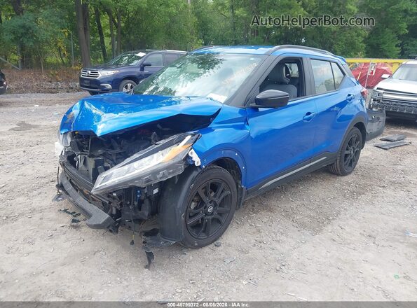 3N1CP5DV6ML553503 2021 NISSAN KICKS Blue Front left
