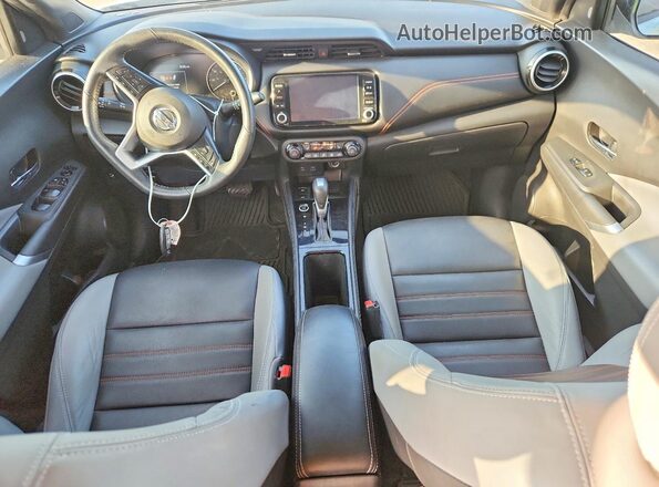 3N1CP5DV6ML553517 2021 NISSAN KICKS Белый Вид панели приборов
