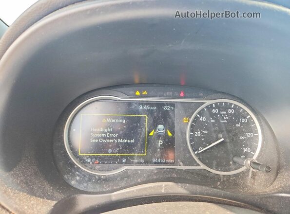 3N1CP5DV7LL580319 2020 NISSAN KICKS Серебряный Вид щитка приборов
