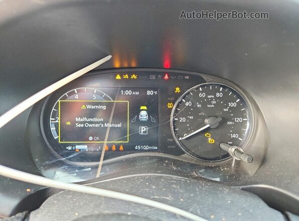 3N1CP5DV7ML533244 2021 NISSAN KICKS White ხელსაწყოთა პანელის ხედი