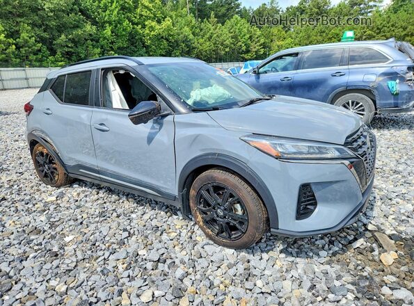 3N1CP5DV7ML554577 2021 NISSAN KICKS Gray Delantero derecho