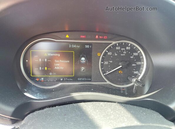 3N1CP5DV9LL521305 2020 NISSAN KICKS Maroon Սարքավորումների վահանակի տեսք