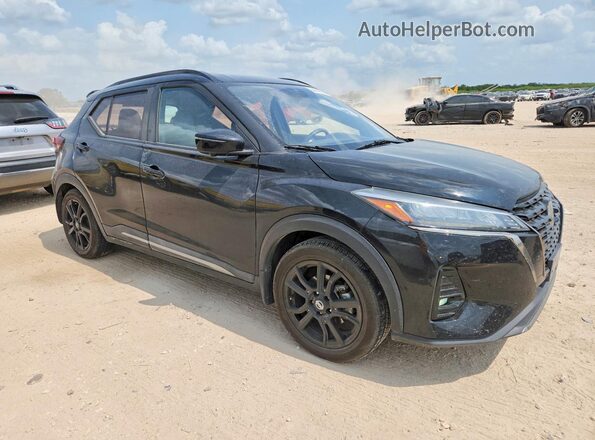 3N1CP5DV9ML547243 2021 NISSAN KICKS Черный Передняя правая четверть