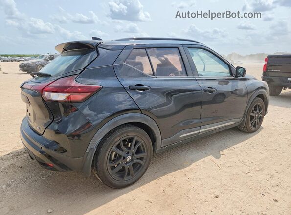 3N1CP5DV9ML547243 2021 NISSAN KICKS Черный Задняя правая четверть