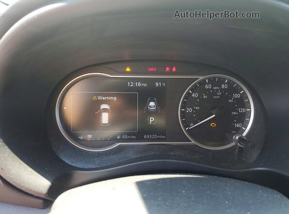 3N1CP5DVXLL578502 2020 NISSAN KICKS White ხელსაწყოთა პანელის ხედი