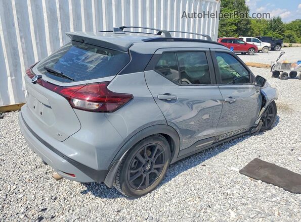 3N1CP5DVXML521962 2021 NISSAN KICKS Серый Задняя правая четверть