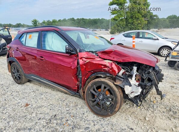 3N1CP5DVXML547400 2021 NISSAN KICKS Красный Передняя правая четверть