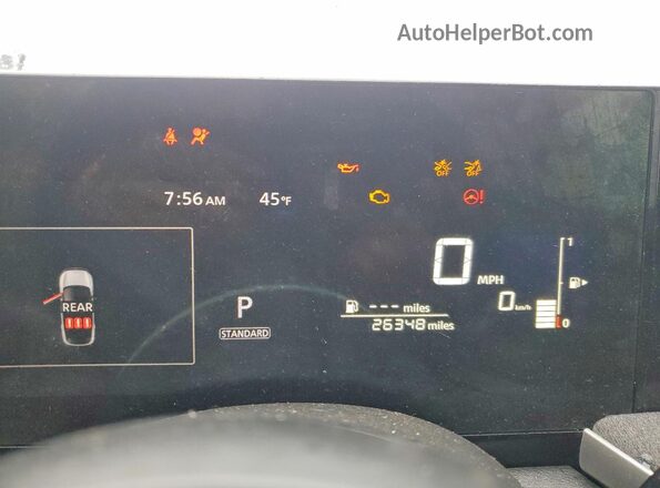 3N8AP6CA0SL345188 2025 NISSAN KICKS White Instrument cluster view