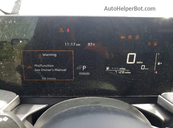 3N8AP6CA4SL329625 2025 NISSAN KICKS Gray Instrument cluster view