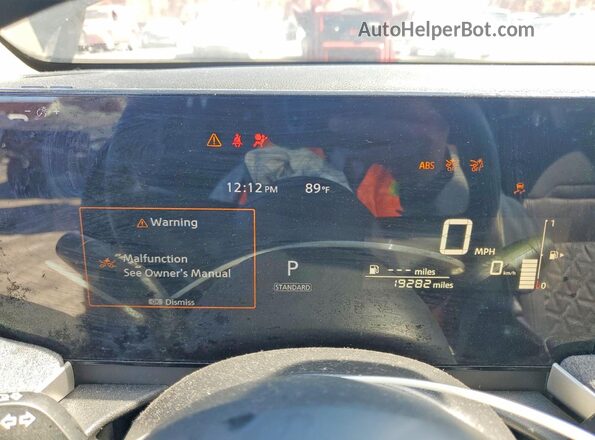 3N8AP6CA9SL312061 2025 NISSAN KICKS Black Vista del cuadro de instrumentos