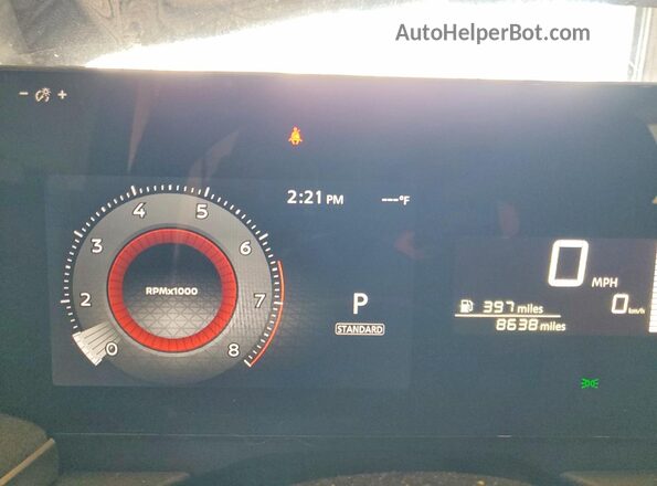 3N8AP6CB4SL437932 2025 NISSAN KICKS Blue Instrument cluster view