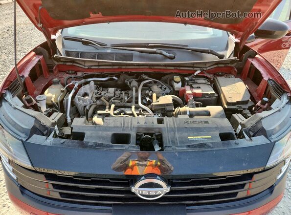 3N8AP6CB5SL302717 2025 NISSAN KICKS Красный Вид подкапотного пространства