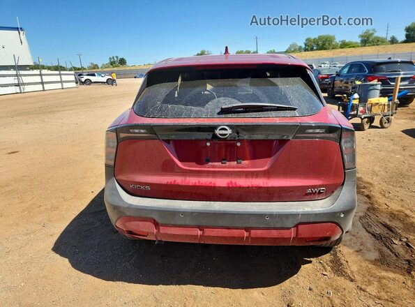 3N8AP6CB8SL376259 2025 NISSAN KICKS Red Вид ззаду