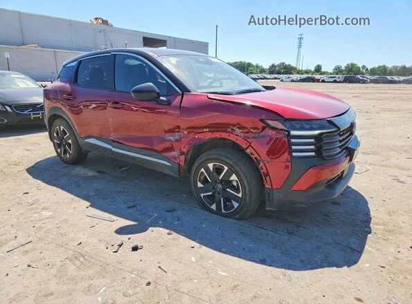 3N8AP6CBXSL330321 2025 NISSAN KICKS Бордовый Передняя правая четверть