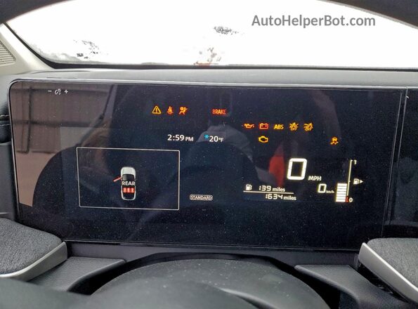 3N8AP6CBXSL426711 2025 NISSAN KICKS White Вид щитка приладів