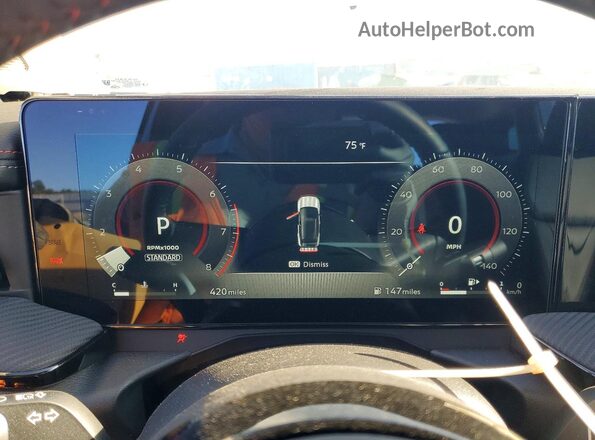 3N8AP6DB0SL350074 2025 NISSAN KICKS White Instrument cluster view