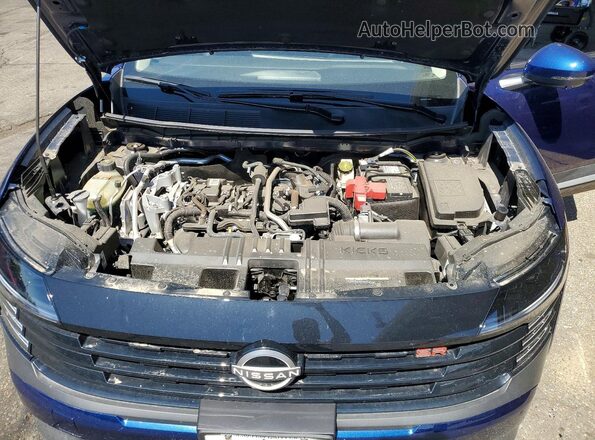 3N8AP6DB4SL320575 2025 NISSAN KICKS Синий Вид задней части салона