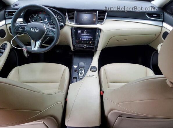 3PCAJ5BA0MF112406 2021 INFINITI QX50 Gray Dashboard view