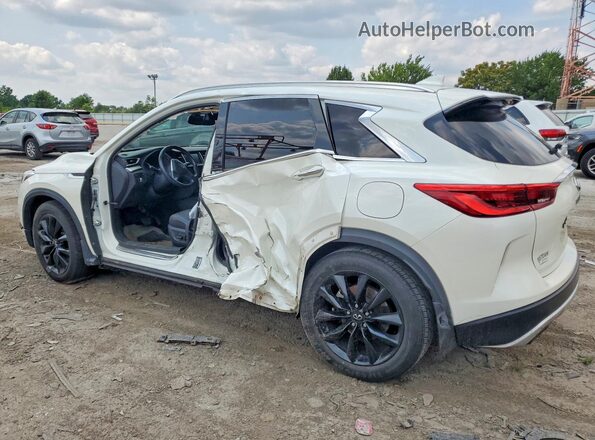 3PCAJ5BA1MF102063 2021 INFINITI QX50 Белый Задняя левая четверть