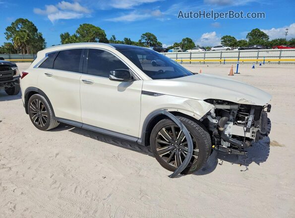 3PCAJ5BA4MF105393 2021 INFINITI QX50 White Передня права чверть