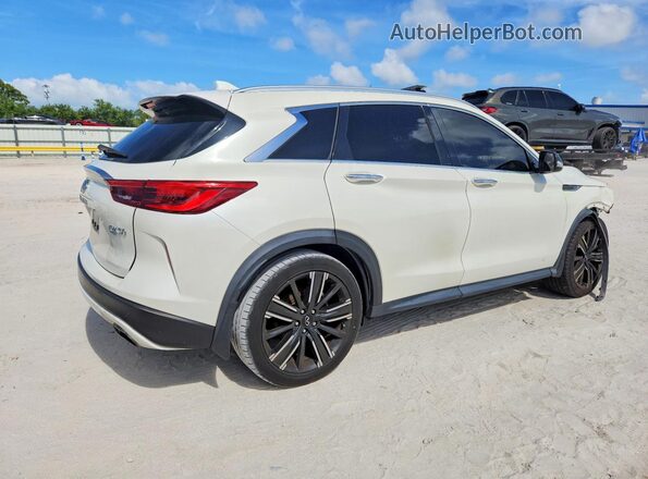 3PCAJ5BA4MF105393 2021 INFINITI QX50 White Задня права чверть