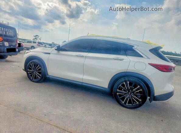 3PCAJ5BA4MF106396 2021 INFINITI QX50 White უკანა მარცხენა