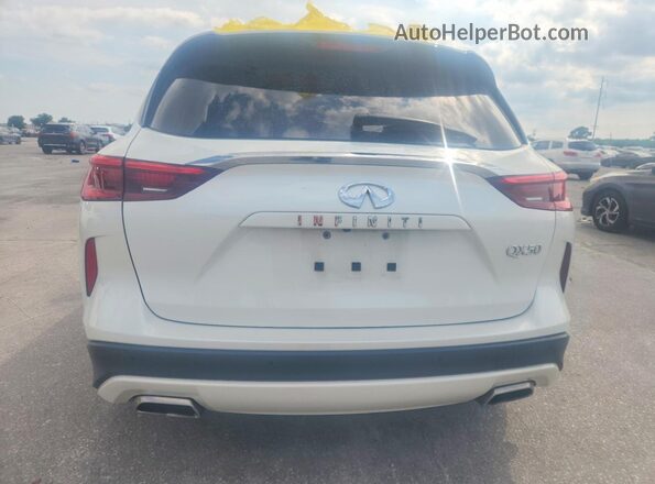 3PCAJ5BA4MF106396 2021 INFINITI QX50 White უკანა ხედი