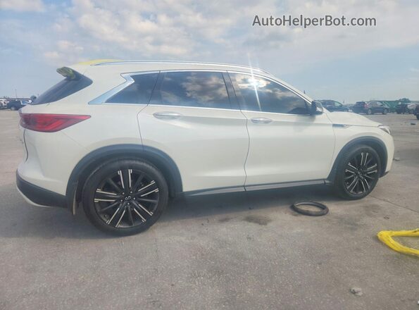3PCAJ5BA4MF106396 2021 INFINITI QX50 White უკანა მარჯვენა
