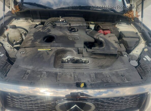 3PCAJ5BA4MF106396 2021 INFINITI QX50 White ძრავის განყოფილების ხედი