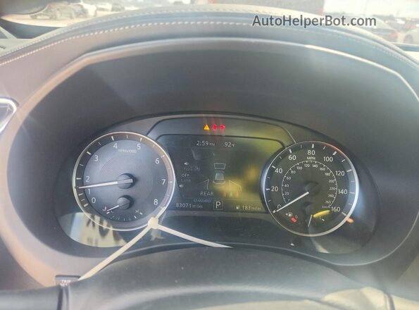 3PCAJ5BA4MF106396 2021 INFINITI QX50 White ხელსაწყოთა პანელის ხედი