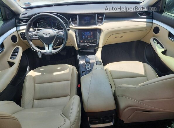 3PCAJ5BA4MF109623 2021 INFINITI QX50 White Dashboard view