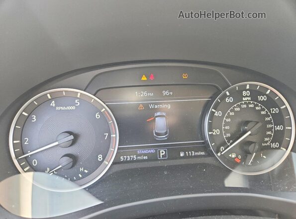 3PCAJ5BA4MF109623 2021 INFINITI QX50 White Instrument cluster view