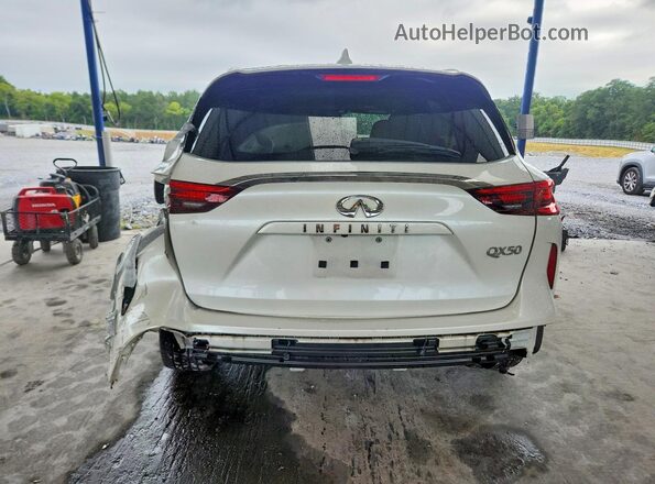 3PCAJ5BA4MF115650 2021 INFINITI QX50 White Widok z tyłu