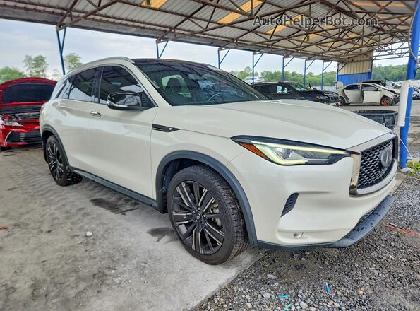 3PCAJ5BA4MF115650 2021 INFINITI QX50 White Przód prawy