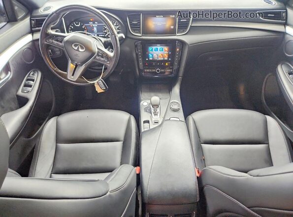 3PCAJ5BA4MF115650 2021 INFINITI QX50 White Widok deski rozdzielczej