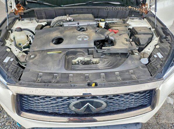 3PCAJ5BA4MF115650 2021 INFINITI QX50 White Widok wnętrza z tyłu