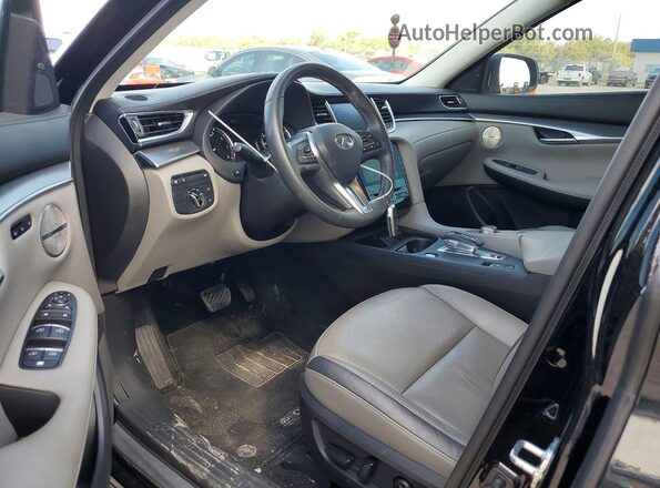 3PCAJ5BA4PF105379 2023 INFINITI QX50 Black წინა პანელის ხედი