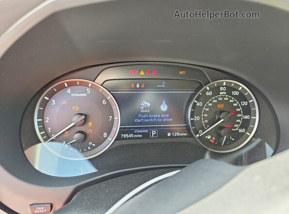 3PCAJ5BA7NF109245 2022 INFINITI QX50 White Widok zestawu wskaźników